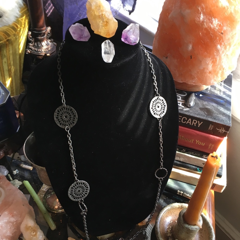 Bohemian medallion necklace